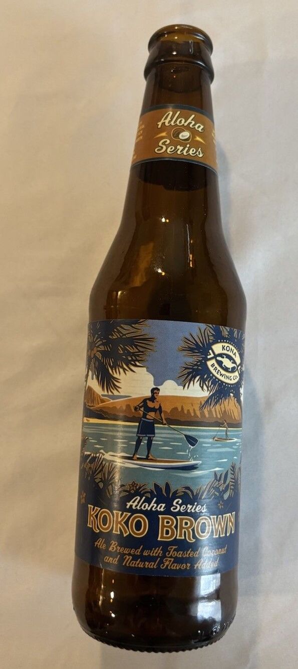 Kona Brewing Co Beer Bottle Koko Brown Aloha Series 12oz Brown Glass 2013